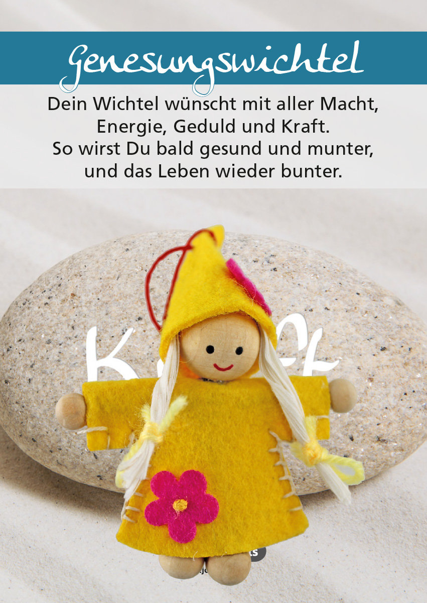 Handgefertigter "Genesungswichtel"