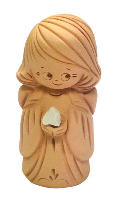 Froximun Schutzengel "Vulkangestein" mit Glücksklino einzeln Froximun Schutzengel "Vulkangestein" mit Glücksklino einzeln